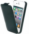 Capa Pele Preto Iphone 4